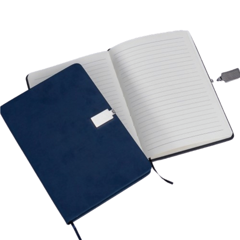 Kit Escritório Capa em PU e Caneta Metalica